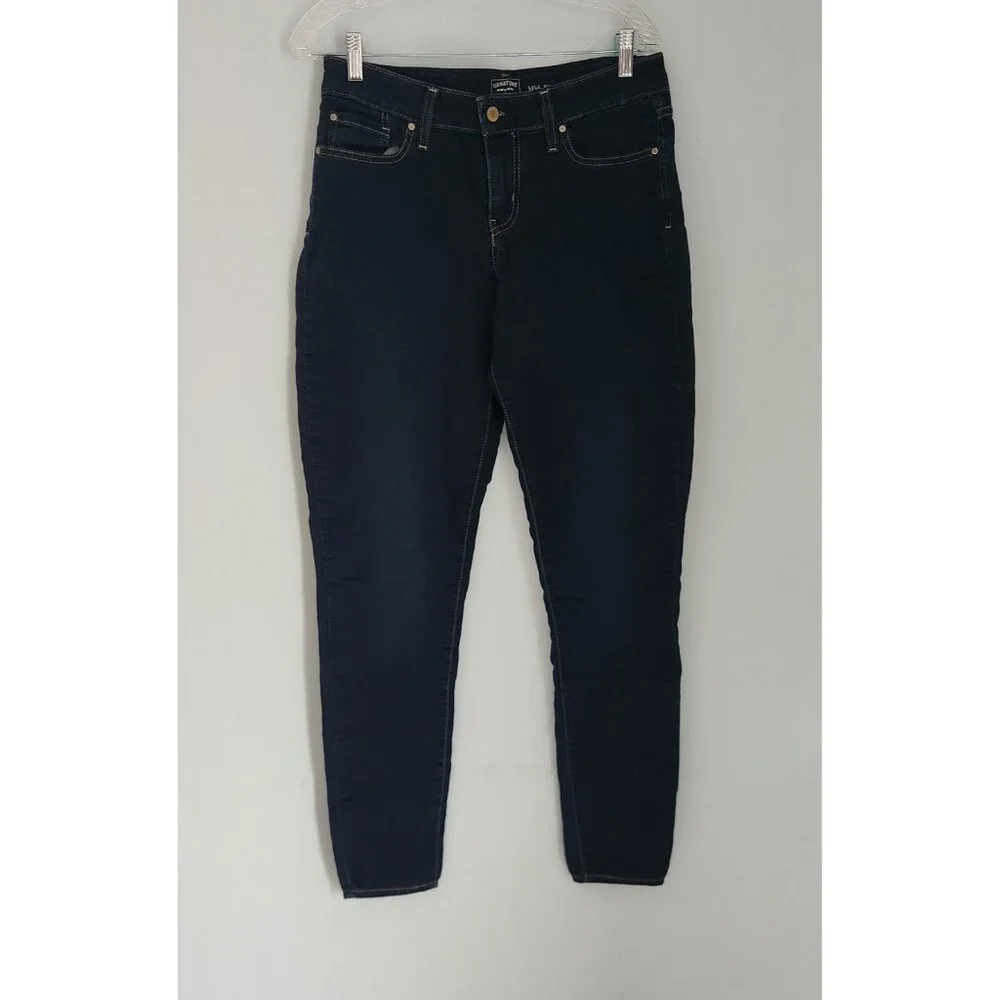 Levi Strauss Signature Gold Jeans Mid-Rise Skinny Blue Denim Womens W30 I32 EUC‎ - Picture 7 of 12